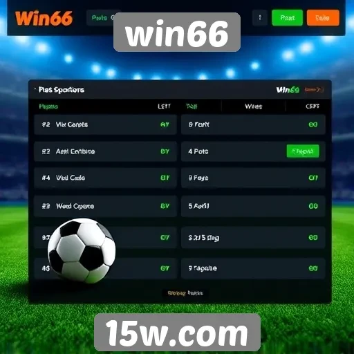 Apostas esportivas no win66 e suas funcionalidades